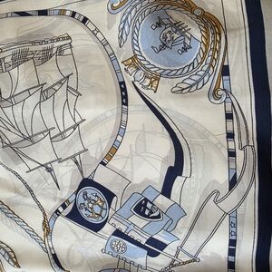 Nautical Themed Silk Scarf